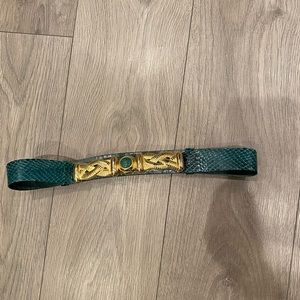 Vintage Authentic Judith Lieber snakeskin belt
